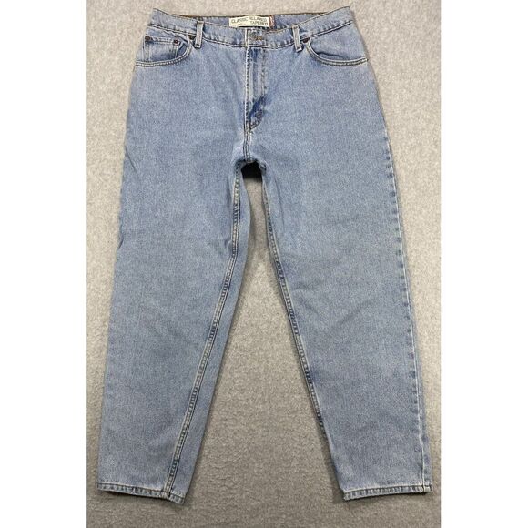 Levi's 550 Jeans‎ Womens Sz 16 Relaxed Tapered Light Wash American Cotton Denim - Picture 1 of 15